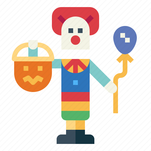 Clown, treat, trick, or, monster, balloon, halloween icon - Download on Iconfinder