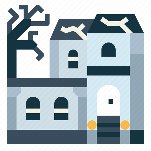 Horror, building, house, haunted, halloween icon - Download on Iconfinder
