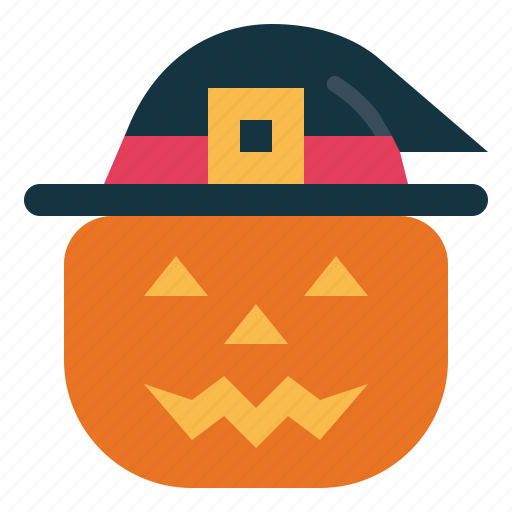 Witch, jack, pumpkin, o, hat, lantern, halloween icon - Download on Iconfinder