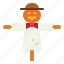 farm, scarecrow, pumpkin, strawman, halloween 