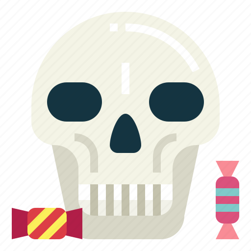 Candy, head, skeleton, skull, halloween icon - Download on Iconfinder