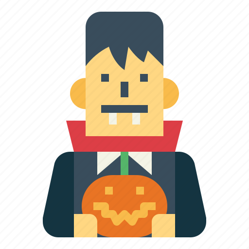 Vampire, treat, pumpkin, dracula, trick, or, halloween icon - Download on Iconfinder