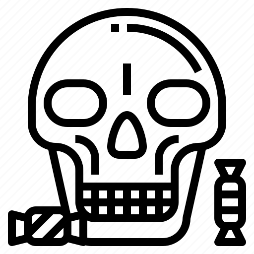 Candy, head, skull, skeleton, halloween icon - Download on Iconfinder