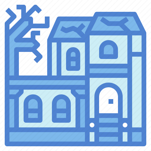 Building, haunted, house, horror, halloween icon - Download on Iconfinder