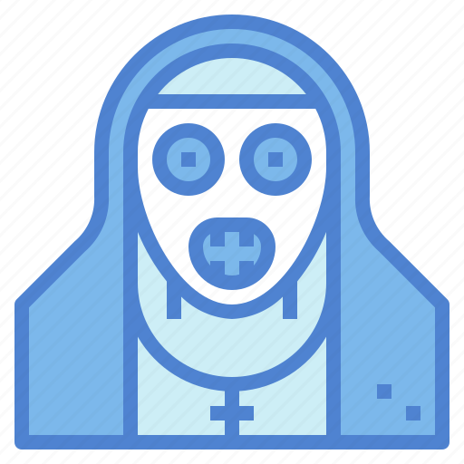 Creepy, nuns, horror, ghost, halloween icon - Download on Iconfinder