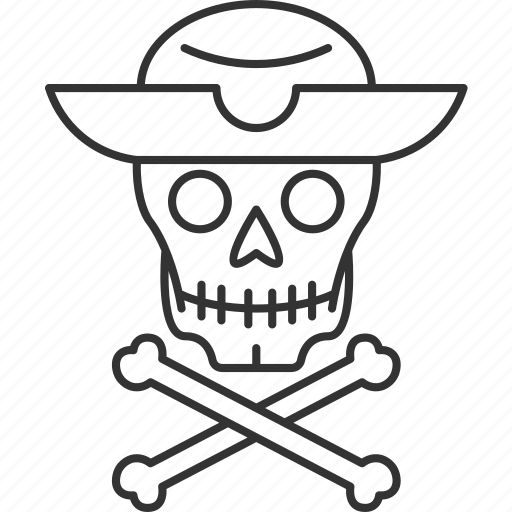 Pirate, skeleton, death, skull, halloween icon - Download on Iconfinder
