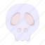 skull, halloween, decoration 