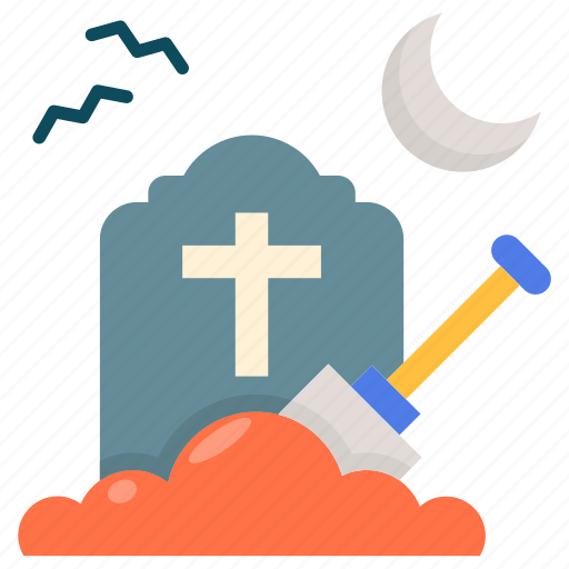 Grave, cemetery, graveyard, churchyard, tool icon - Download on Iconfinder