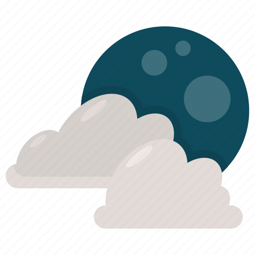 Moon, weather, cloud, night, night-sky, night time icon - Download on Iconfinder