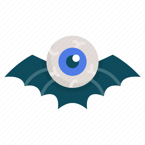 Bat eyeball, halloween eyeball, halloween eye, scary eyeball, bat eye icon - Download on Iconfinder