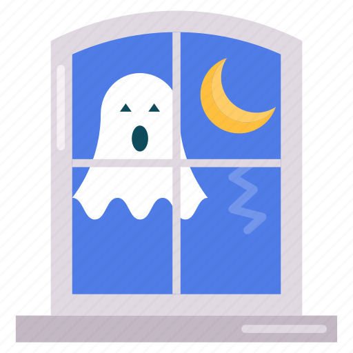 Ghost, scary ghost, window wraith, halloween, scary, horror icon - Download on Iconfinder
