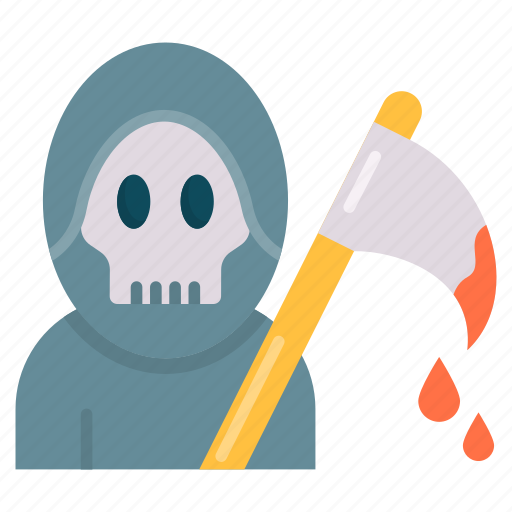 Reaper, scythe, grim, halloween, scary icon - Download on Iconfinder