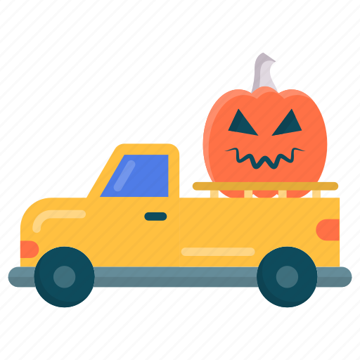 Pumpkin truck, halloween pumpkin, pumpkin, halloween, scary icon - Download on Iconfinder