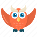 owl, bird, animal, halloween, education