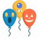 theme party, spooky balloons, party balloons, party decoration, decorative balloons 