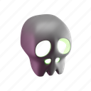 skull, halloween, decoration, bone 