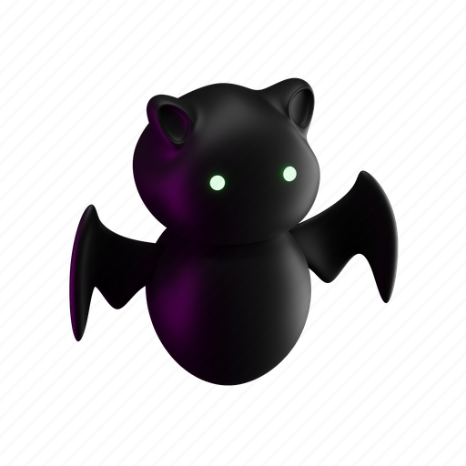 Bat, halloween, animal, mammal, flying 3D illustration - Download on Iconfinder