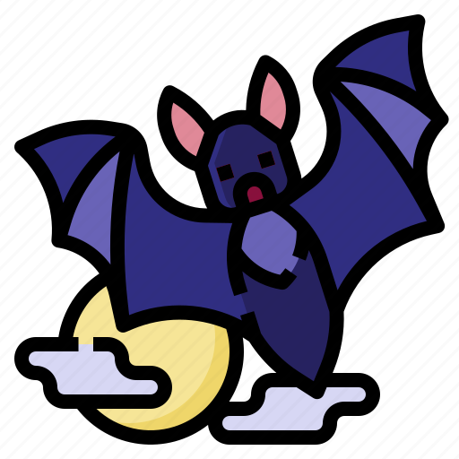 Bat, wildlife, mammal, wings, halloween icon - Download on Iconfinder