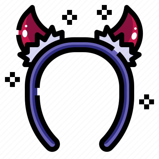 Evil, devil, headband, horns, halloween icon - Download on Iconfinder