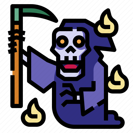 Grim, reaper, character, dead, skeleton, skull icon - Download on Iconfinder