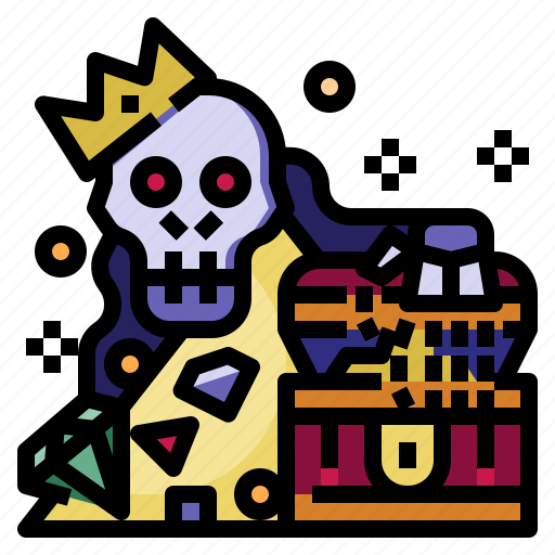 Skeleton, halloween, bones, treasure, death icon - Download on Iconfinder