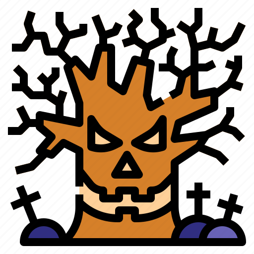 Trees, scary, cemetery, graveyard, death icon - Download on Iconfinder