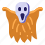 ghost, character, scary, costume, halloween 