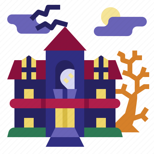 Haunted, house, castle, fantasy, buildings, monuments icon - Download on Iconfinder