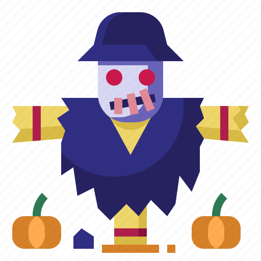 Scarecrow, scary, character, decoration, pumpkin icon - Download on Iconfinder