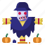 scarecrow, scary, character, decoration, pumpkin 