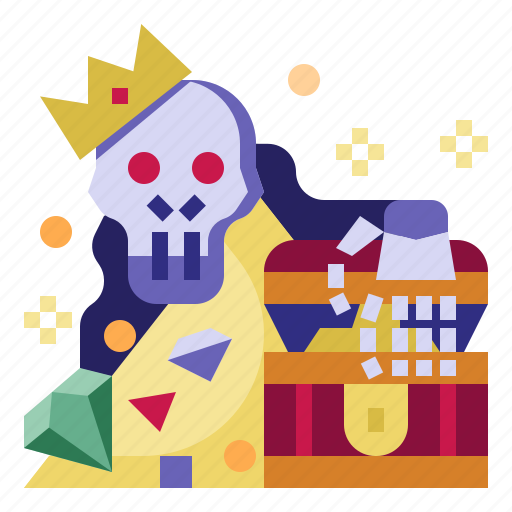 Skeleton, halloween, bones, treasure, death icon - Download on Iconfinder