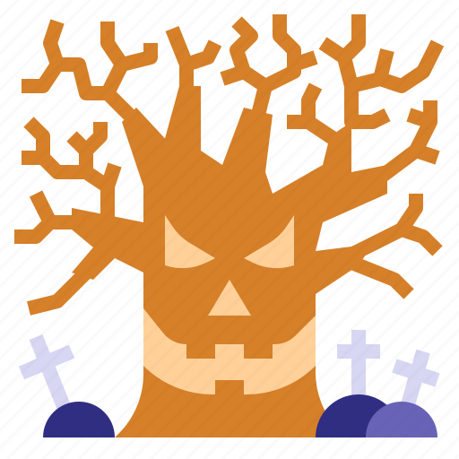 Trees, scary, cemetery, graveyard, death icon - Download on Iconfinder