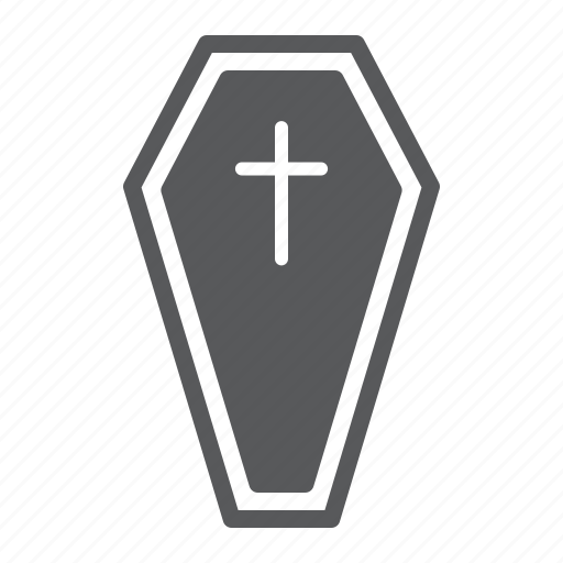 Coffin, halloween, tomb, cross, cemetery, death icon - Download on Iconfinder