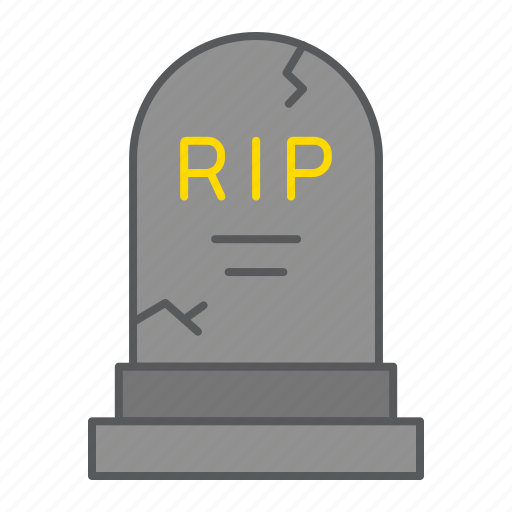 Tombstone, rip, grave, halloween, gravestone, headstone, death icon - Download on Iconfinder