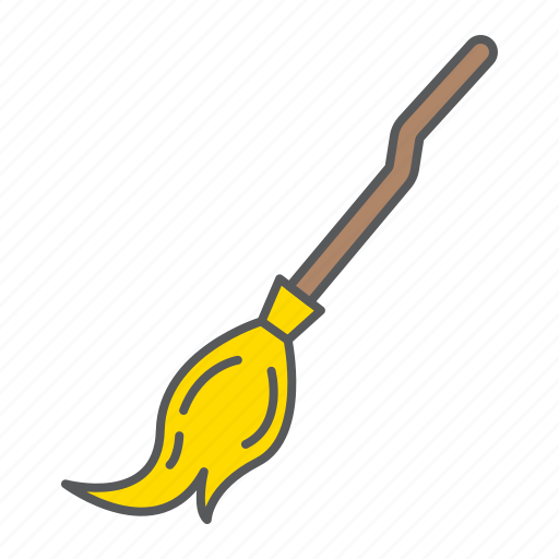 Witch, broom, halloween, holiday, broomstick, tool icon - Download on Iconfinder
