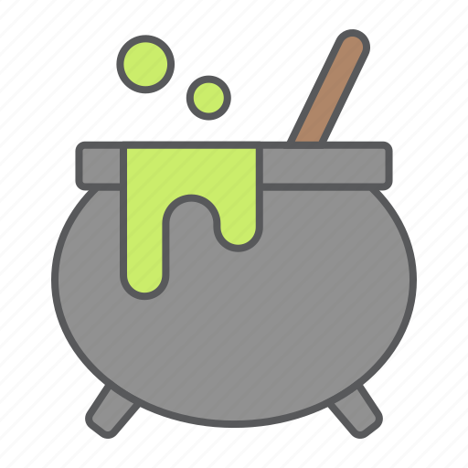 Witch, cauldron, halloween, pot, boiler, cooking, potion icon - Download on Iconfinder