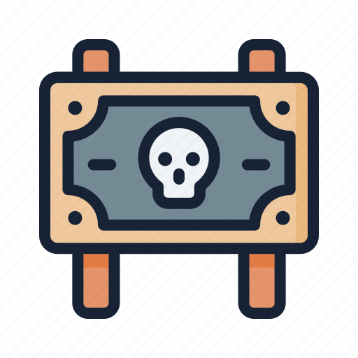 Danger, sign, warning, signboard, horror icon - Download on Iconfinder