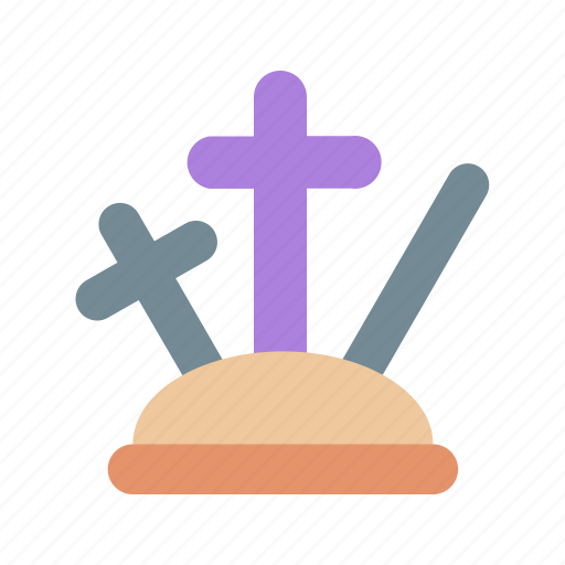 Cemetery, cross, grave, tomb, tombstone icon - Download on Iconfinder