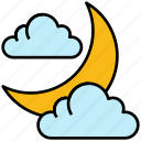 halloween, moon, night, cloud