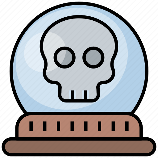Halloween, crystal, magic, ball, skull icon - Download on Iconfinder