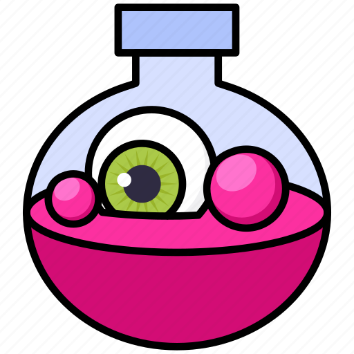 Halloween, bottle, potion, eye, flask icon - Download on Iconfinder