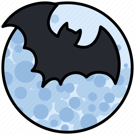 Halloween, bat, night, moon, horror icon - Download on Iconfinder