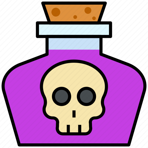 Halloween, dead, potion, skull, scary icon - Download on Iconfinder