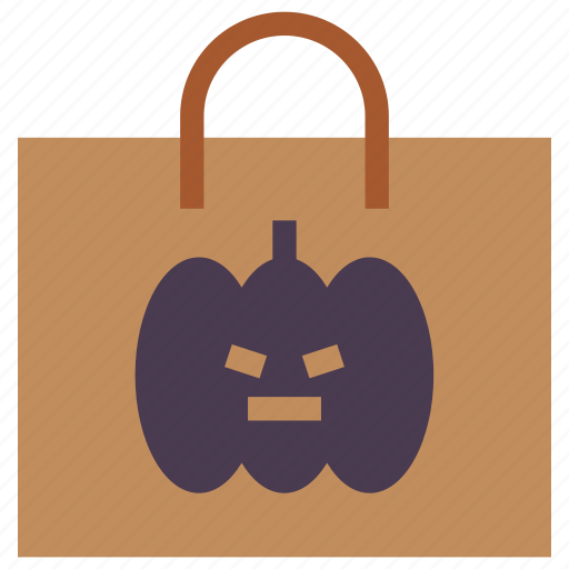 Halloween, bag, shopping, pumpkin, treat icon - Download on Iconfinder
