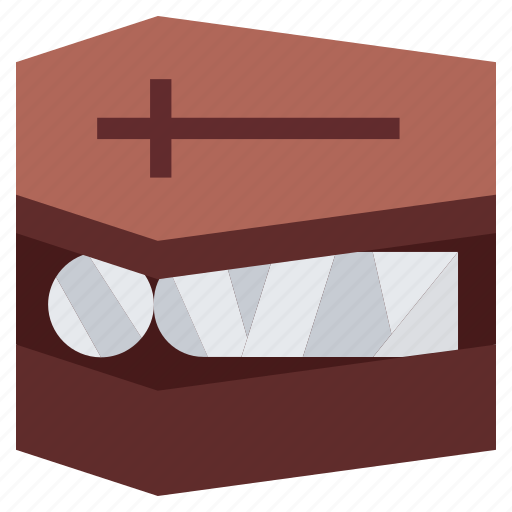 Halloween, mummified, scary, mummy, coffin, dead icon - Download on Iconfinder