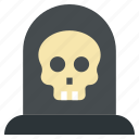 halloween, grave, skull, dead, horror