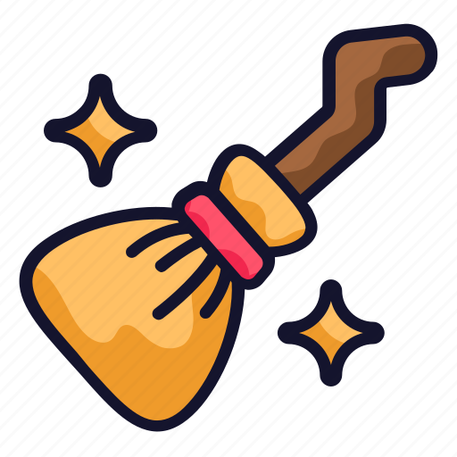 Broom, halloween, scary, star, spooky icon - Download on Iconfinder
