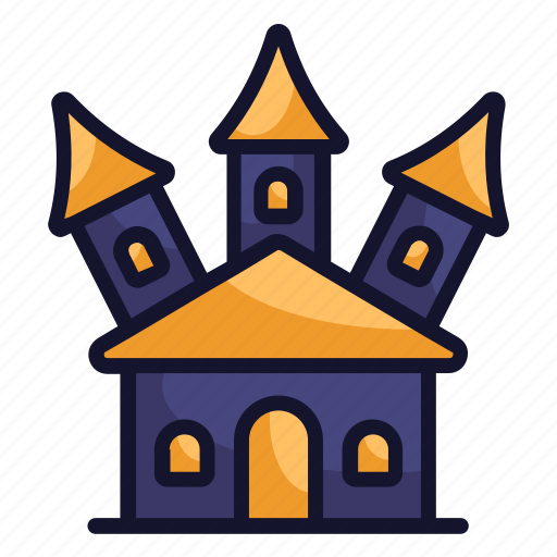 Castle, dark, halloween, haunted, horror icon - Download on Iconfinder