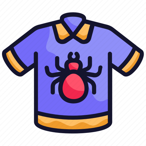 T shirt, spider, halloween, scary shirt, spider shirt icon - Download on Iconfinder