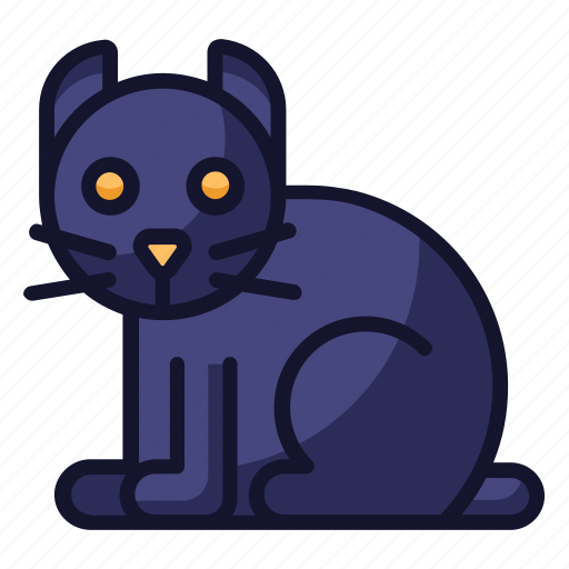 Cat, halloween, kitten, scary, horror, spooky icon - Download on Iconfinder